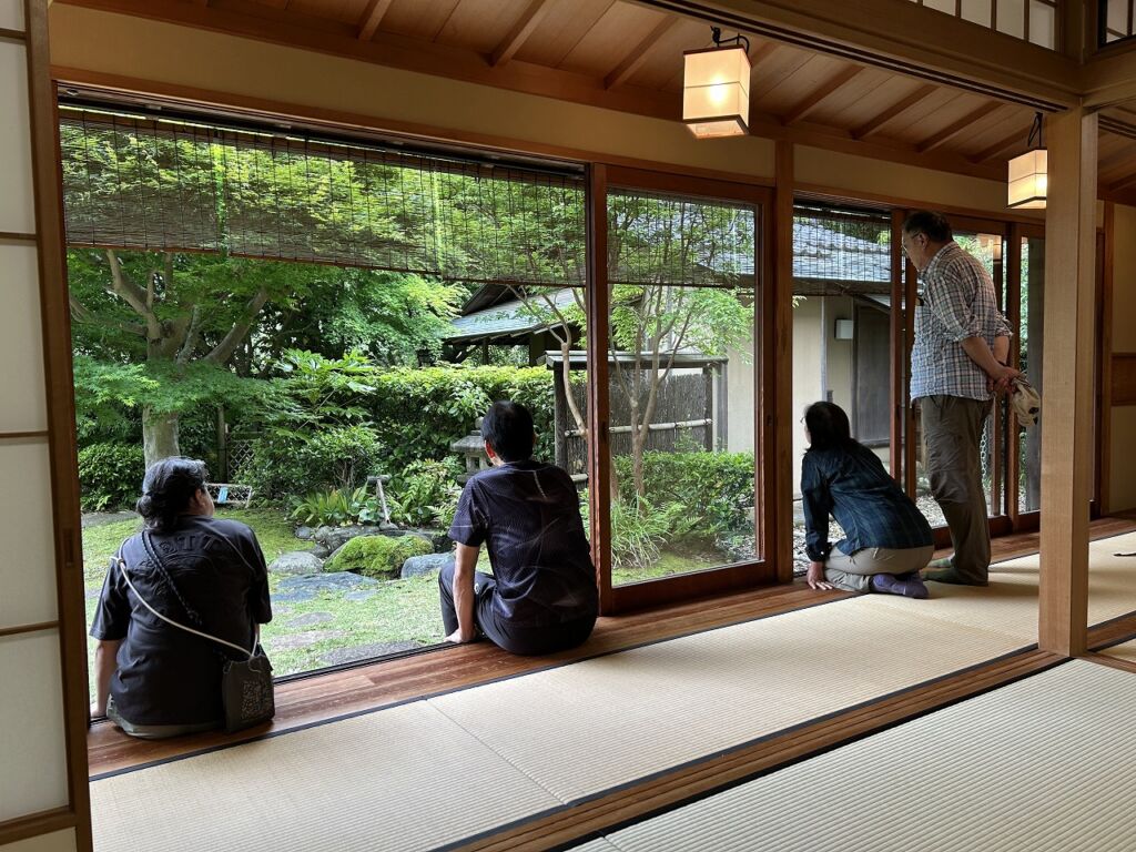 茶室の庭の景観